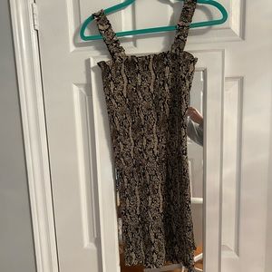 Snake Print Dress